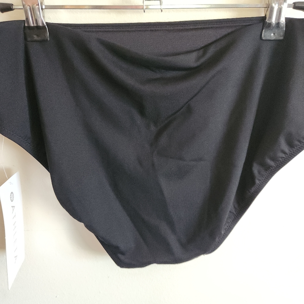 NWT Athleta Black High-Waist Swim Bottoms Bikini Clean Medium M - Picture 6 of 6